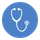 Pictogramme des centres de santé du Marais représentant un stétoscope